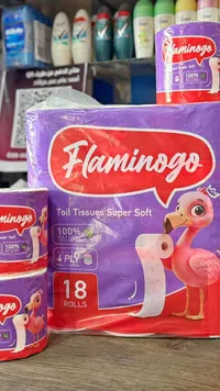 ورق تواليت فائق النعومة - فلامينغو (Flaminogo)