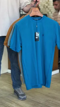 تيشيرت رجالي سادة بياقة دائرية - بولو (Polo)