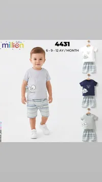 طقم ملابس صيفي للأطفال - مليون بيبيز (Million Babies)
