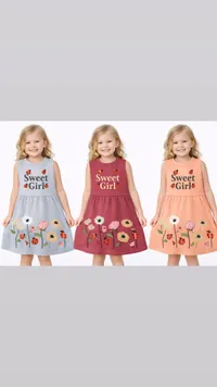 فستان أطفال صيفي بتصميم سويت غيرل (Sweet Girl)