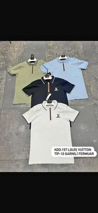 تيشيرت بولو رجالي بسحاب - لويس فيتون (Louis Vuitton)