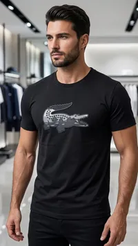 تيشيرت رجالي بياقة دائرية - لاكوست (Lacoste)