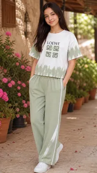 طقم ملابس صيفي بناتي - لويفي (Loewe)
