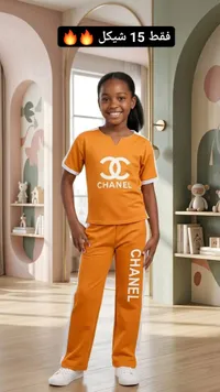 طقم ملابس صيفي للأطفال - شانيل (Chanel) - سوق غزة