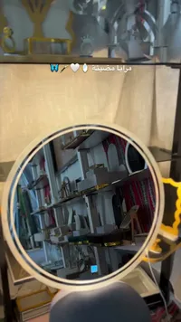 مرآة دائرية مضيئة للمكياج