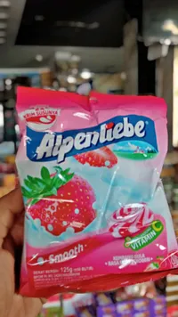 حلوى الكراميل الكريمية بالفراولة - ألبينليبي (Alpenliebe)