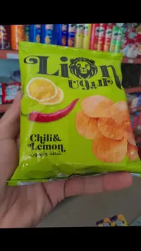 شيبس لايون بنكهة الشطة والليمون (Lion)
