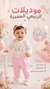 طقم ملابس أطفال ربيعي - موديلات الربيع المميزة