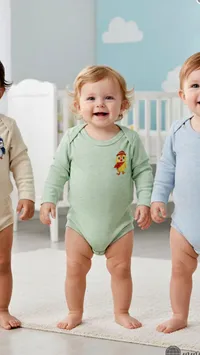بودي سوت أطفال بأكمام طويلة - رسمة كتكوت (Baby)