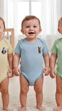 بودي سوت أطفال بتصميم دب (Baby)