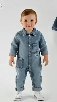 بدلة أطفال دنيم (Denim)