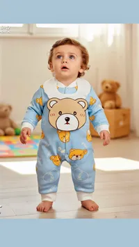 بدلة أطفال برسومات الدببة (Baby)