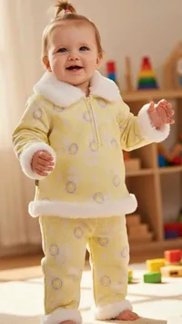 طقم ملابس مواليد - أصفر (Baby Outfit)