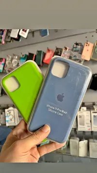 غطاء حماية سيليكون لهاتف آيفون 11 برو ماكس (Apple)