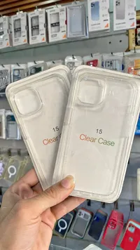 جراب شفاف لهاتف آيفون 15 (Clear Case)