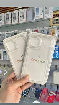 جراب شفاف لهاتف آيفون 15 (Clear Case)