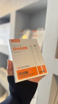 كابل شحن RECCI SHARK بتقنية PD 20W