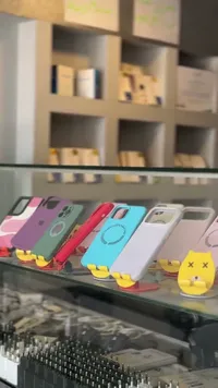 كفر جوال سيليكون ملون مع حلقة