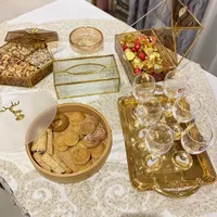 طقم ضيافة فاخر ذهبي