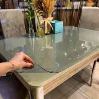 شرشف طاولة نيلون شفاف