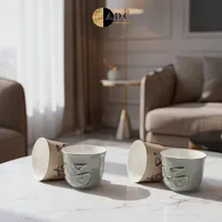 مجموعة أكواب قهوة سيراميك - إيه دي سي