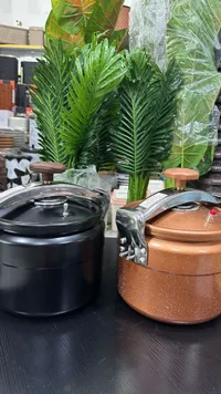قدر ضغط ألومنيوم بغطاء زجاجي