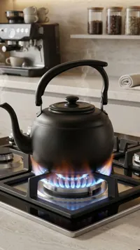 إبريق شاي معادن أسود