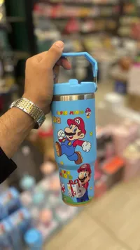 مطرة مياه حافظة للحرارة بتصميم سوبر ماريو