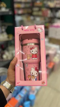 كوب حافظ للحرارة بتصميم هالو كيتي (Hello Kitty)