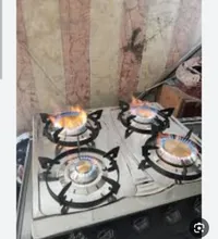 موقد غاز منزلي 4 عيون ستانلس ستيل