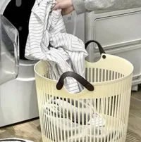 سلة غسيل بلاستيكية بتصميم عصري