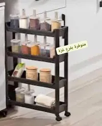 عربة تنظيم المطبخ المتنقلة بأربع طبقات