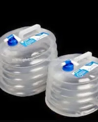 جركن مياه قابل للطي مع صنبور