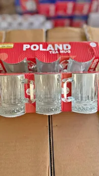 طقم أكواب شاي زجاجية - بولاند (Poland)