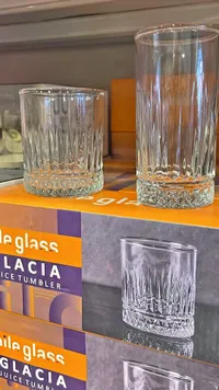 طقم كاسات عصير زجاجية - جلاسيا من سمايل جلاس (Smile Glass)
