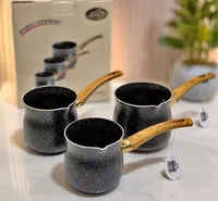 طقم ركوات قهوة رخامي - ماربل كوكوير (Marble Cookware)