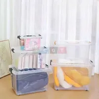 صناديق تخزين بلاستيكية شفافة متعددة الاستخدامات