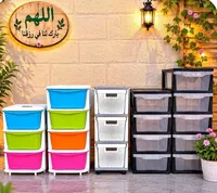 وحدة أدراج بلاستيكية متعددة الألوان
