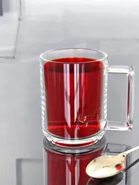 كوب زجاجي شفاف للمشروبات الساخنة