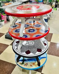 طاولة خدمة دائرية متعددة الاستخدامات