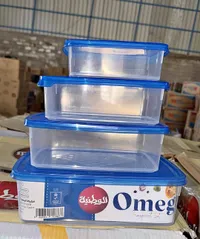 طقم حافظات طعام شفافة - الوطنية (Omeg)