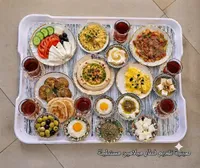 صينية تقديم فطور ميلامين مستطيلة