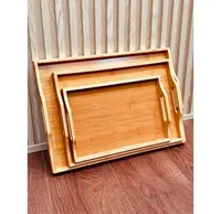 طقم صواني تقديم خشبية (Bamboo Trays)