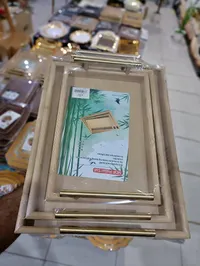 طقم صواني تقديم خشبية (MDF Pallet Set)