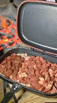 مقلاة الشواء المزدوجة
