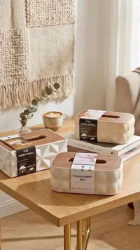 علبة مناديل ورقية بتصميم عصري (Tissue paper Box)