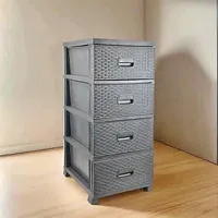 خزانة أدراج بلاستيكية بتصميم راتان