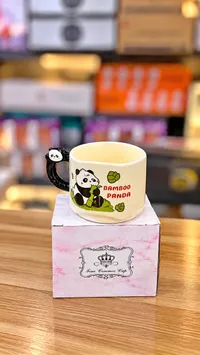 كوب سيراميك بتصميم باندا (Bamboo Panda)