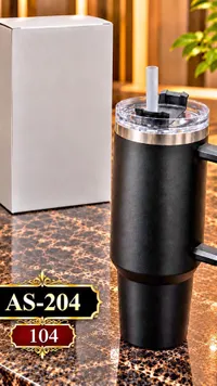 كوب حافظ للحرارة مع ماصة AS-204