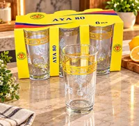 أكواب شرب زجاجية - آيا 80 (Mega Glass)